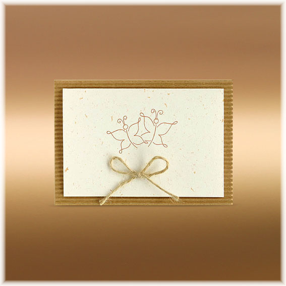 Butterfly Nature Wedding invitations recycled paper
