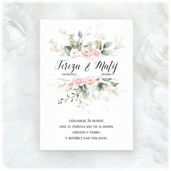Flower Wedding Invitation