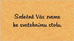 Svatební pozvánka